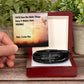 To My Dad - Men's  Cross Bracelet