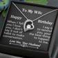 To My Wife- Happy Birthday-Forever Love Necklace
