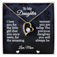 To My Daughter- Forever Love Necklace