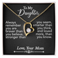 To My Daughter-Forever Love Necklace