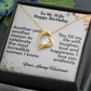 To My Wife Happy Birthday- Forever Love Necklace