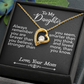 To My Daughter-Forever Love Necklace