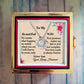 To My Beautiful Wife-Love Knot with  Rotating Rose Gift Box